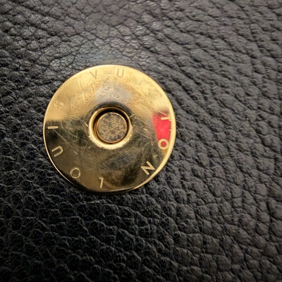 Authentic Louis Vuitton Petillante Empreinte Clutch Blue-Black with Added Strap - Picture 12 of 16